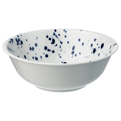Миска IKEA SILVERSIDA (СИЛВЕРСИДА), Синий, Белый, 28 см