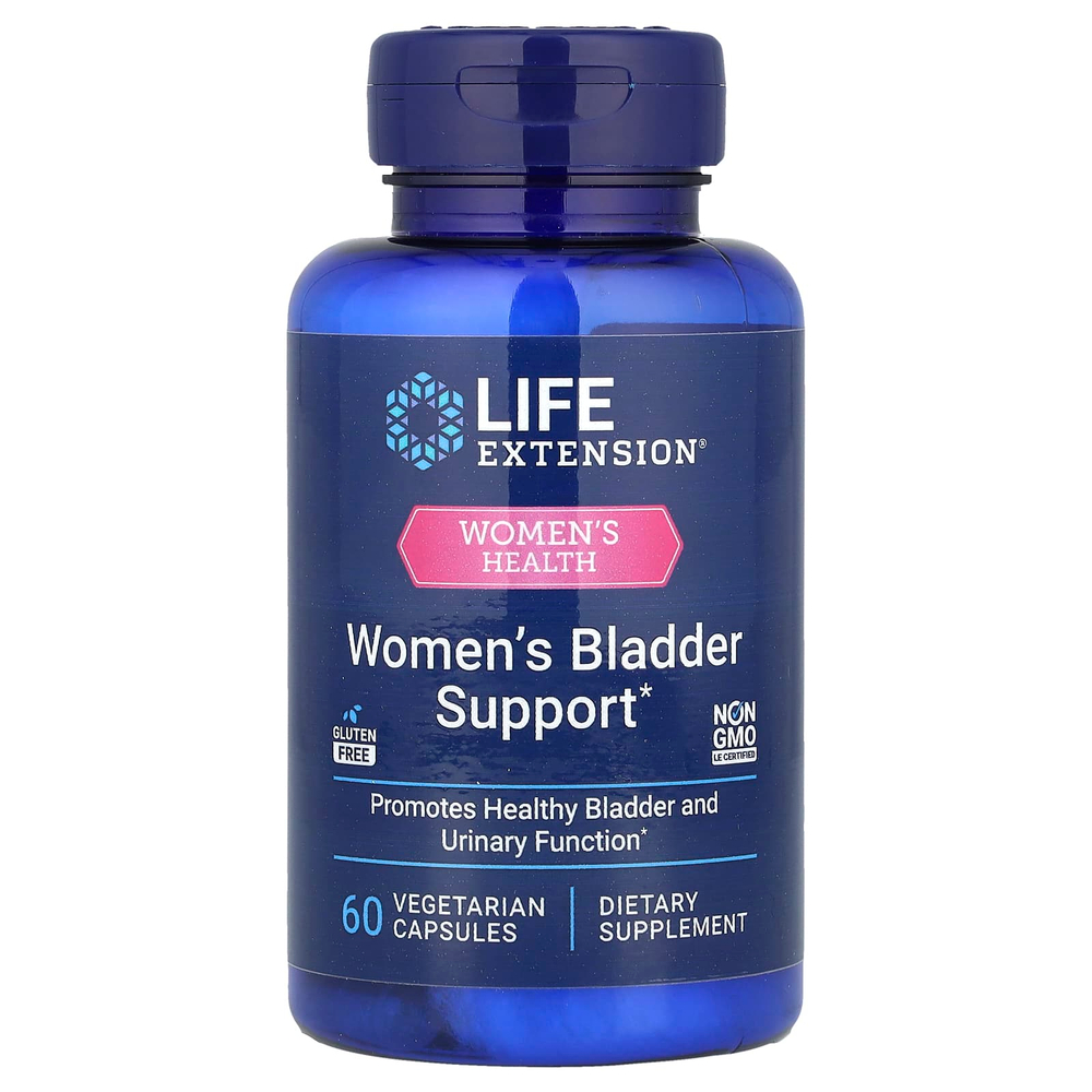 Life Extension, Women's Health, поддержка мочевого пузыря для женщин, 60 вегетарианских капсул