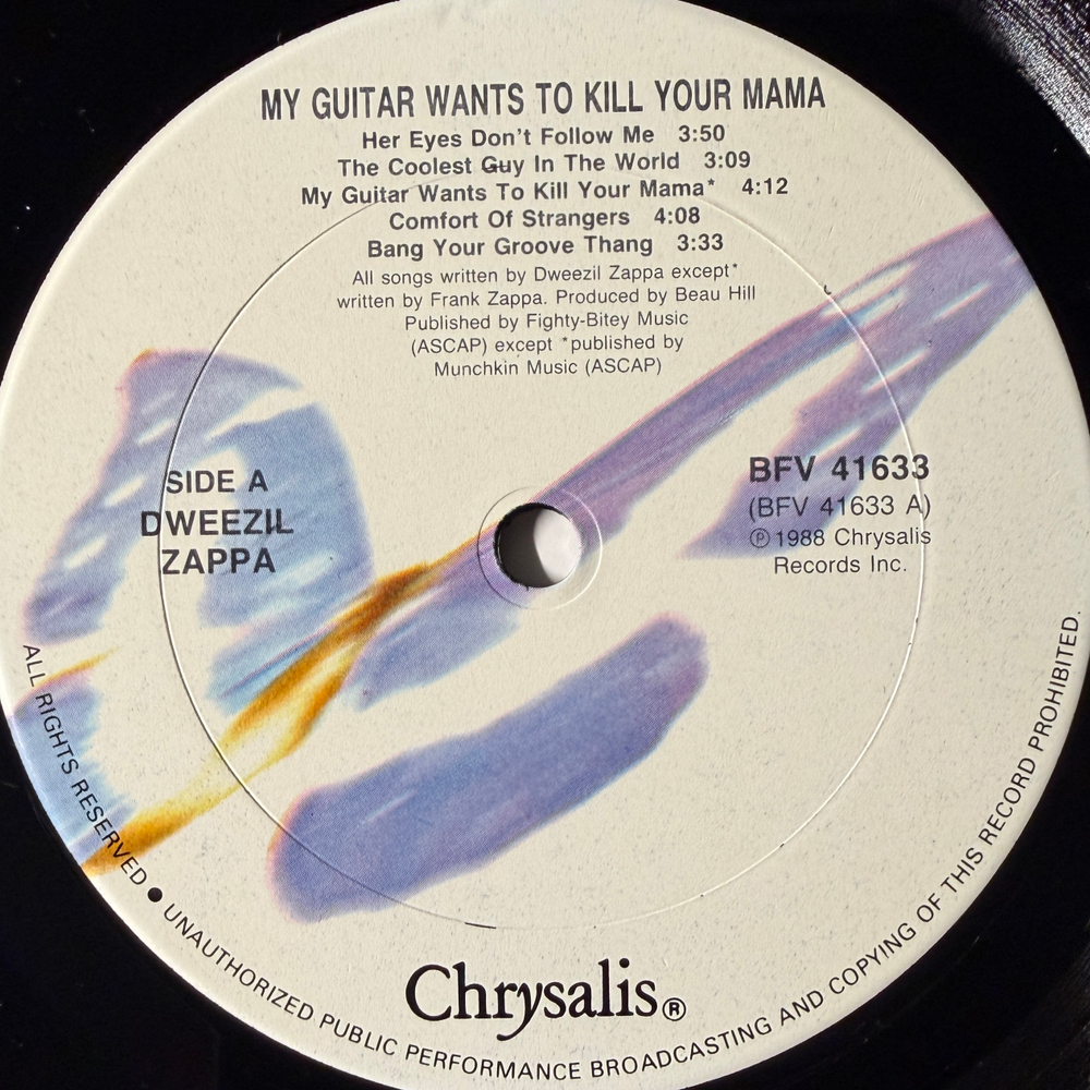 Dweezil Zappa – My Guitar Wants To Kill Your Mama (США 1988г.) Т