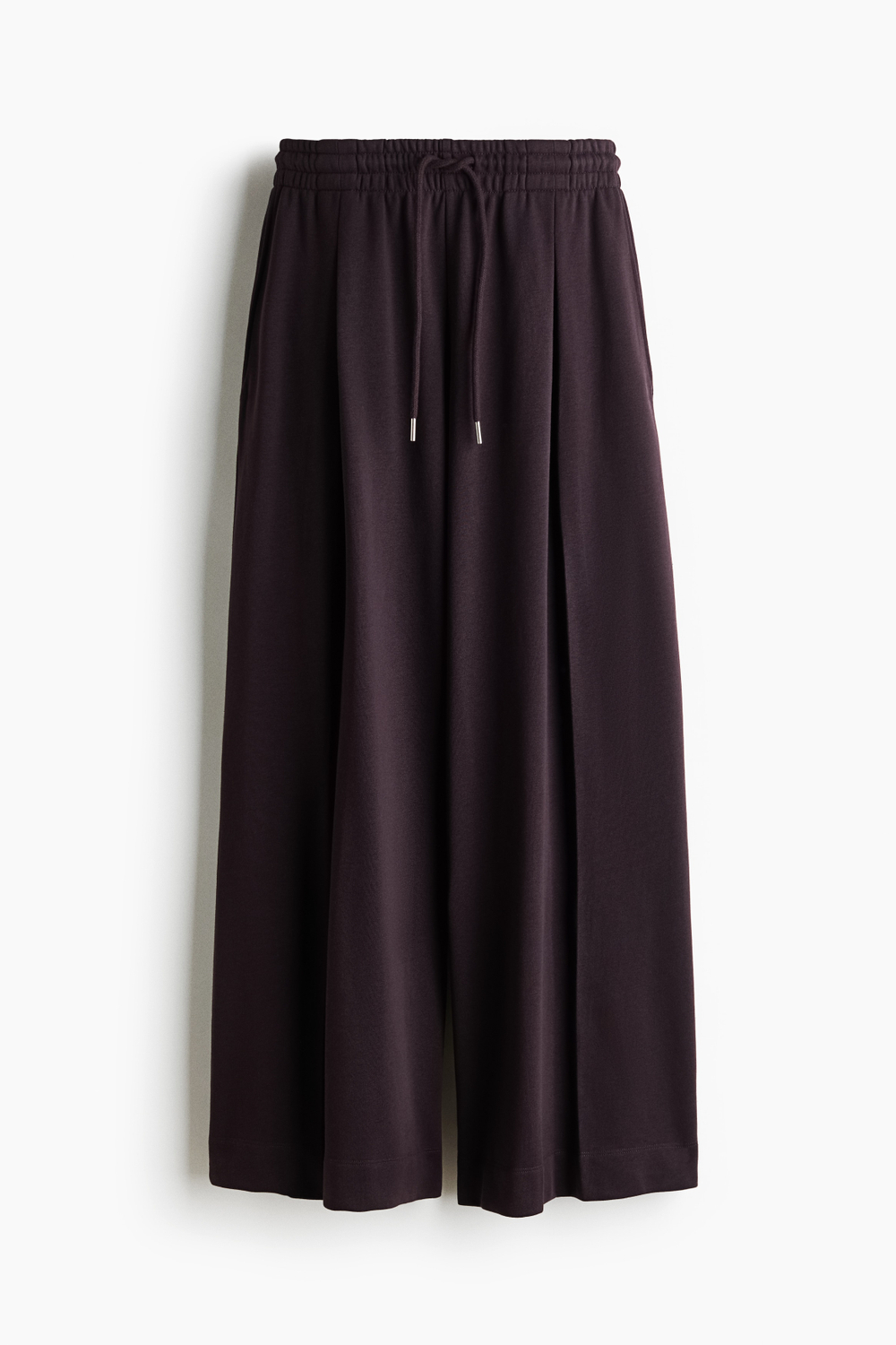 Брюки со складками и стяжкой — Светло-бежевый - H&M