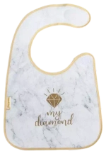 5517454 Нагрудник "My diamond"  непромокаемый на липучке
