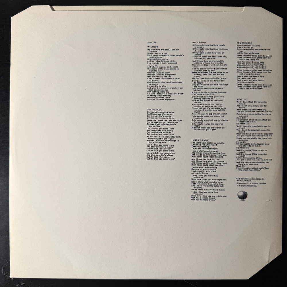 John Lennon – Mind Games (Англия)