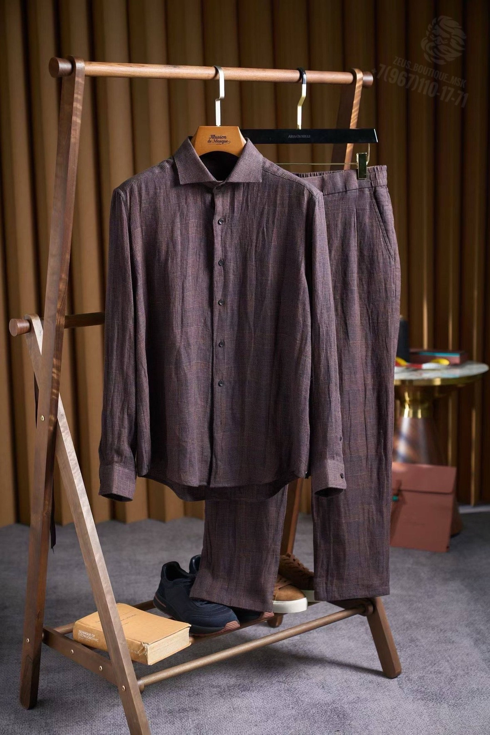 Льняной костюм Ermenegildo Zegna