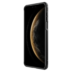 Чехол прозрачный тонированный (Transparent Black) от Nillkin с металлической крышкой и MagSafe на Huawei Mate 70 Pro/70 Pro+, серия CamShield Prop Magnetic Case