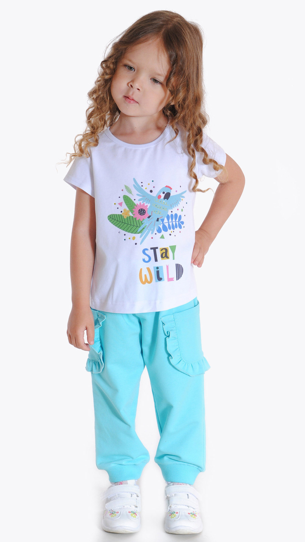 Брюки трикотажные для девочки 2-8 лет Fleur de Vie