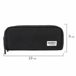 Пенал-органайзер BRAUBERG, 2 откидные планки, полиэстер, 23x9х7 см, "Total black", 272317