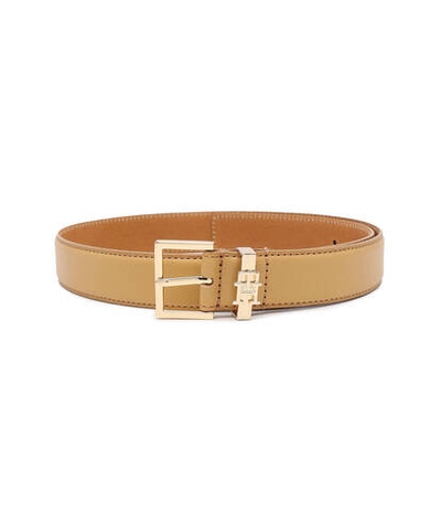 Кожаный ремень TH SQUARE 3.0 Tommy Hilfiger - светло-коричневый(AW0AW16188)