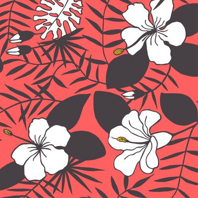 Seamless tropical pattern.