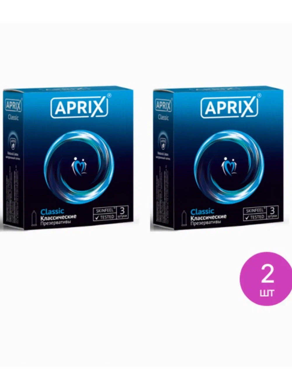 Презервативы APRIX Classic ( 2 упаковки по 3 шт.)
