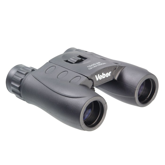 Бинокль Veber 10x25 WP черный