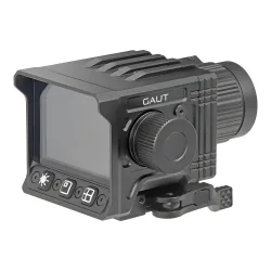 Коллиматор тепловизионный Gaut Nova TD 325, x1-4, 384х288, D25мм, 6000Дж - вид со стороны экрана и кнопок управления