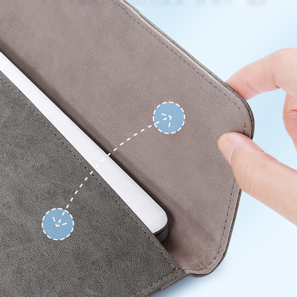 HP HUIPU Pu Bag Insert Laptop Bag Unisex Gray