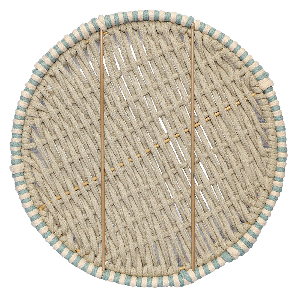 Корзина плетеная Tkano Dholak Mint Ethnic tk24-st_ba0036