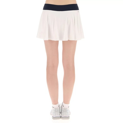 Теннисная юбка Lotto Top W IV Skirt 1 - bright white/orange