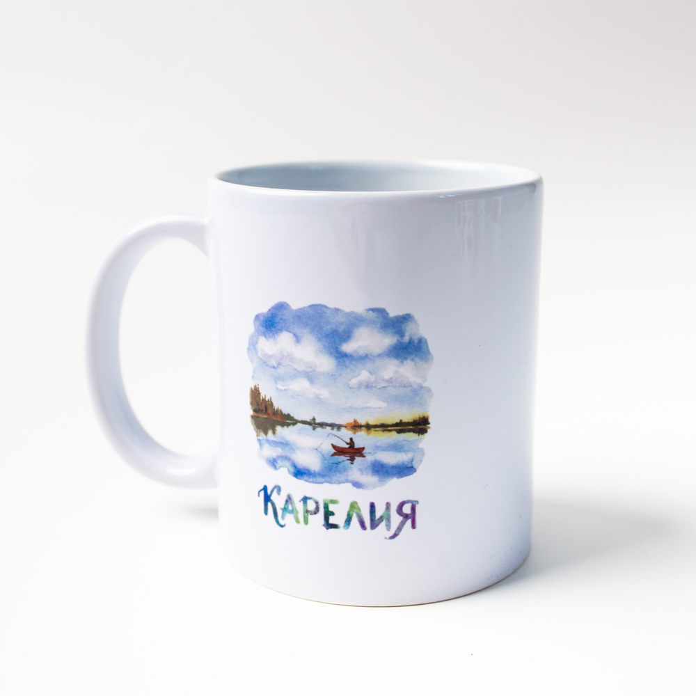 Кружка керамическая «Карелия» (в ассортименте)