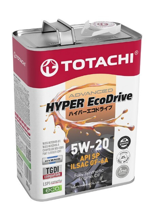 Масло TOTACHI 5W-20 Hyper Ecodrive FS SP/GF-6A/RC синтетическое 4л / 5W20