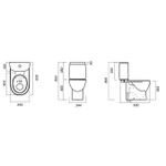 Унитаз компакт FEST SL DM (2х реж. арм GEBERIT, дюропласт, soft close, clip up)