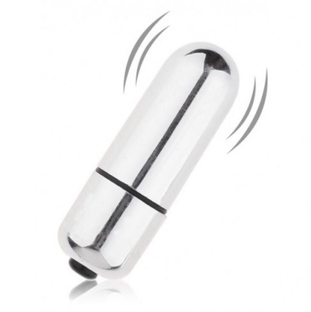 Серебристая вибропуля X-Basic Bullet Mini One Speed - 5,9 см. (Цвет: серебристый)