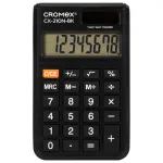 Калькулятор карманный Cromex, 8 разрядов, CX-210N-BK, двойное питание, 96х62мм