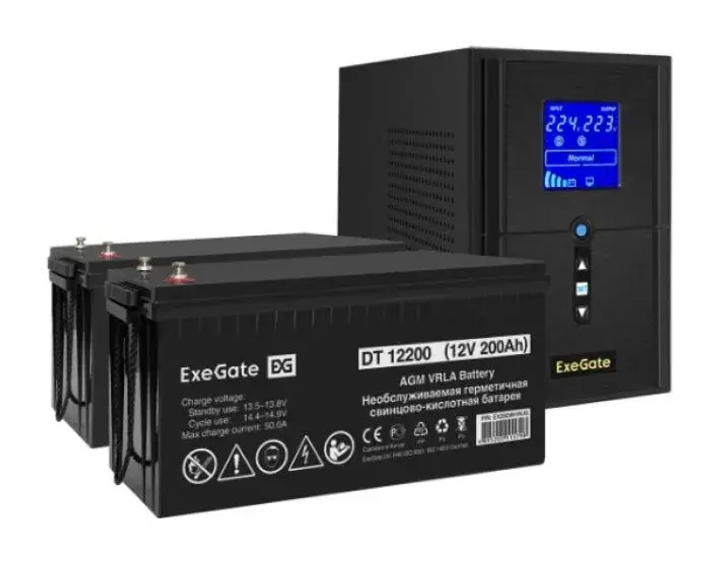Комплект Exegate SZ-1000.LCD.AVR.2SH.1C13.USB
