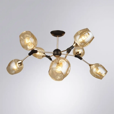 Люстра на штанге Arte Lamp SEPPIA A4211PL-8BK, 8хE27