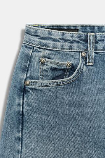 ZARA ДЖИНСЫ ZW COLLECTION ANKLE RELAXED СО СРЕДНЕЙ ПОСАДКОЙ, ГОЛУБОЙ