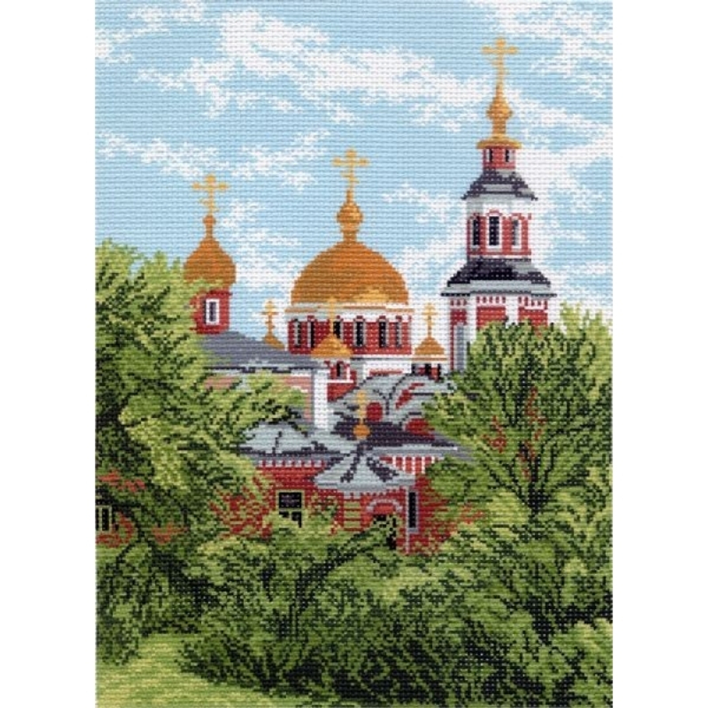 "Собор .Лето."-0714 канва с рисунком