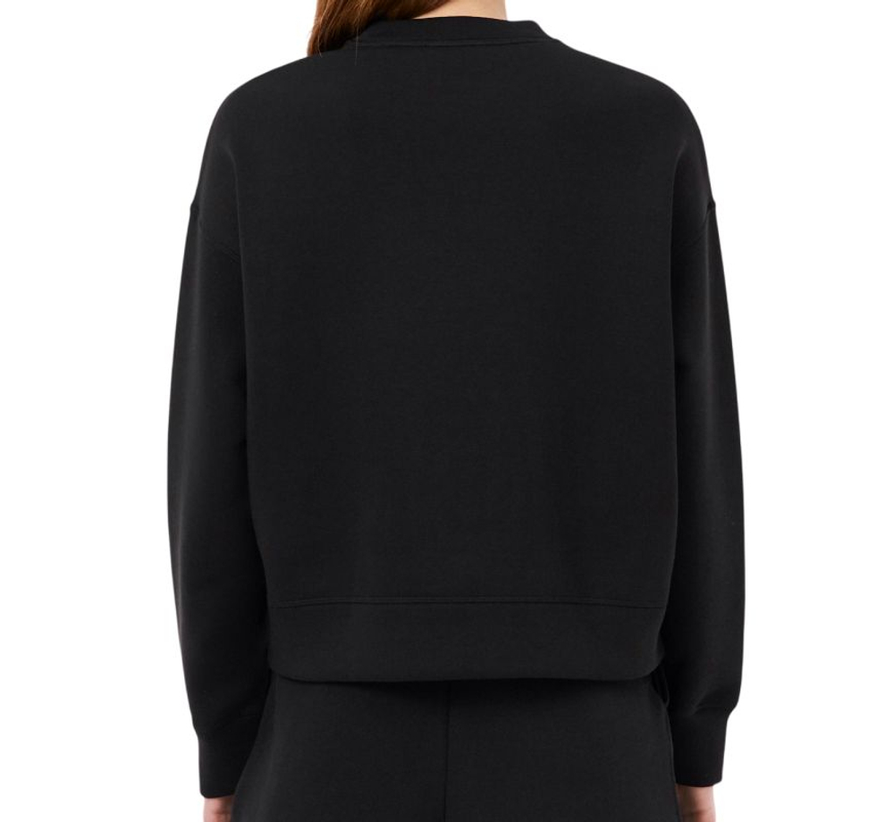 Женская теннисная куртка Lacoste Oversized Double Face Jersey - black