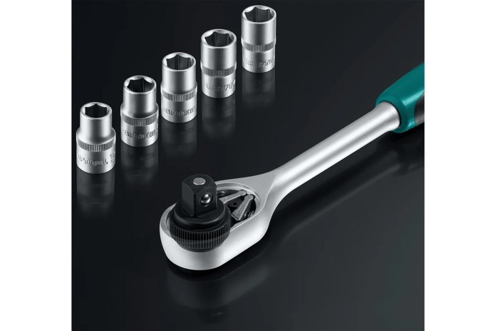 Универсальный набор инструмента KRAFTOOL Extrem-142 142 предм. (1/2"+3/8"+1/4") 27889-H142