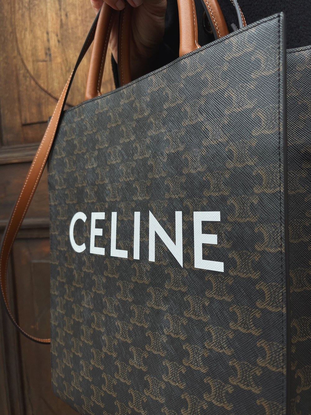 Celine Small Cabas Vertical in Triomphe