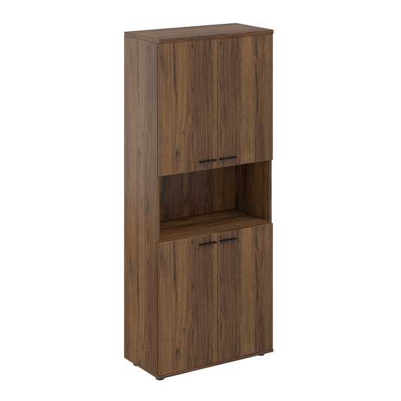 Шкаф высокий Сигма   с нишей 800х400х1955, 4-х дв, з.ст HDF SG.841