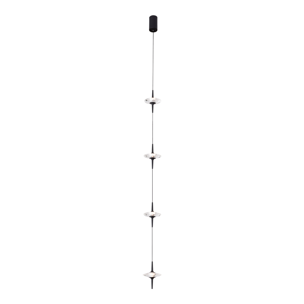 Светильник подвесной ST-Luce Черный/Прозрачный LED 4*5W ZENITH sl6231.403.04