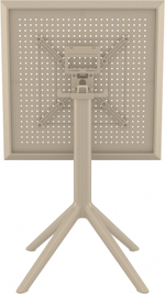 Стол пластиковый складной Siesta Contract Sky Folding Table 60, бежевый