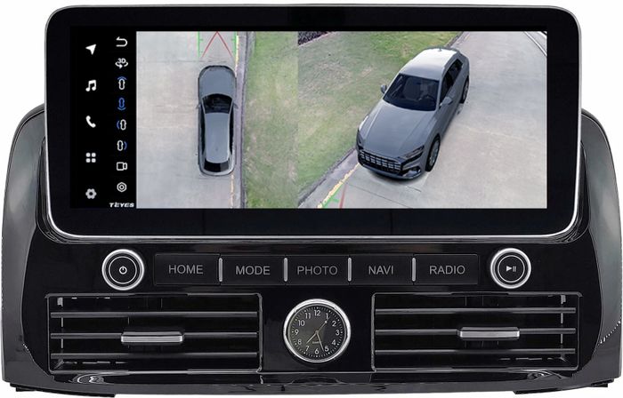 Магнитола для Toyota Land Cruiser Prado 120, Lexus GX470 (JBL, экран климата внизу) - Teyes LUX ONE 360 монитор 12.3" на Android 10, Быстрая, CarPlay, 4G SIM-слот, 4 камеры в комплекте
