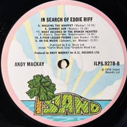 Виниловая пластинка Andy Mackay - In Search Of Eddie Riff LP