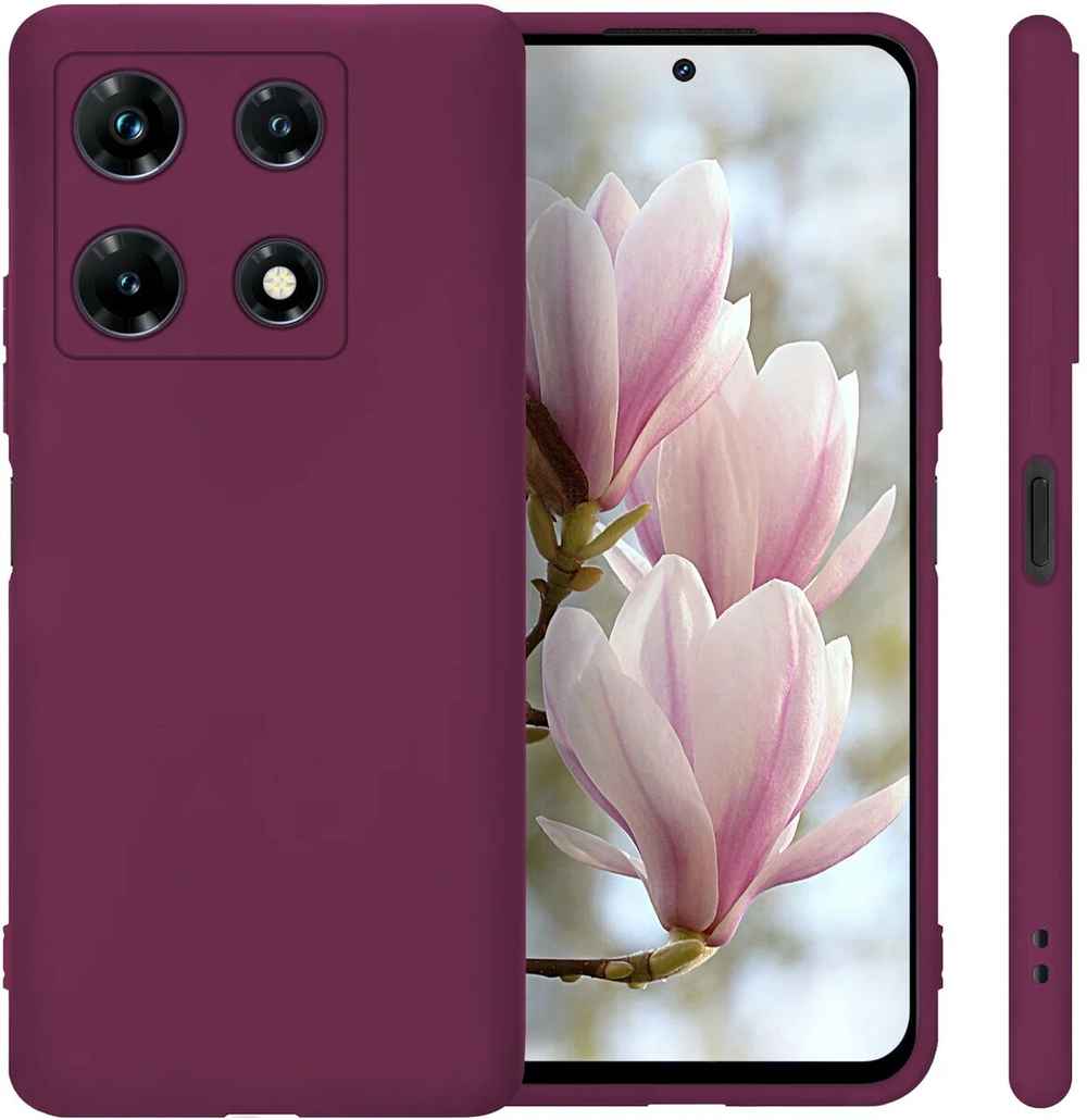 Мягкий Soft Touch чехол из силикона для INFINIX NOTE 30 PRO (не 30,VIP) с бархатной подкладкой