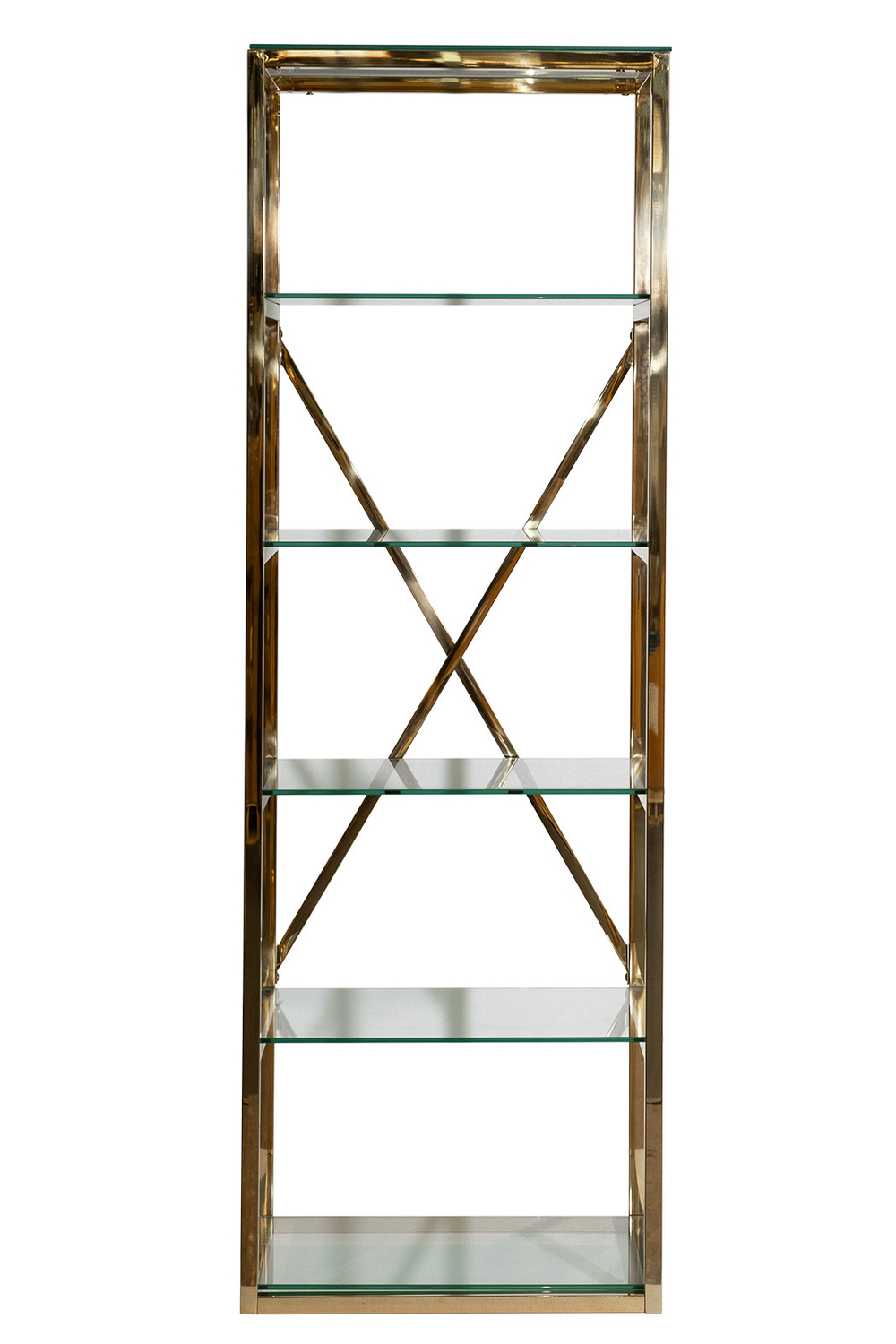 Стеллаж 60x40x180см Garda Decor золотой