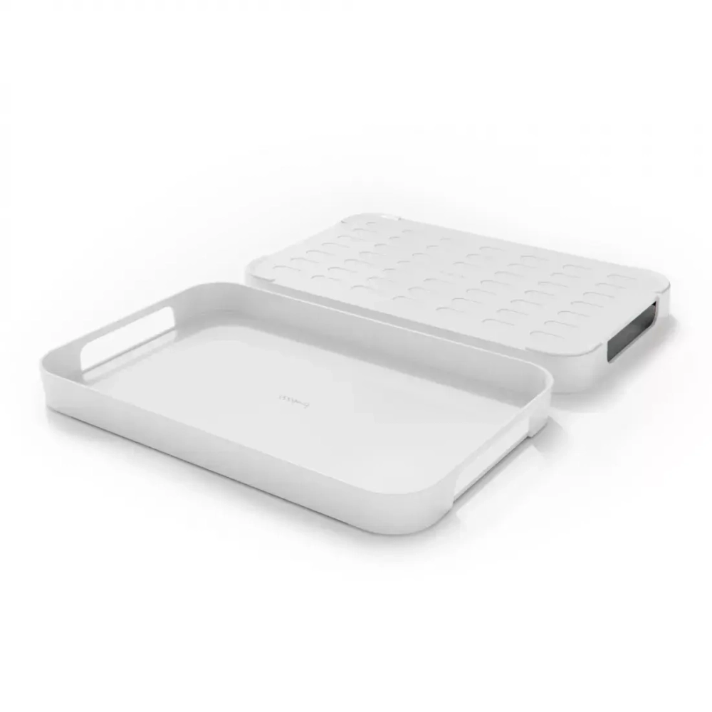 Поднос для сервировки 51x33см Trebonn Serveware белый