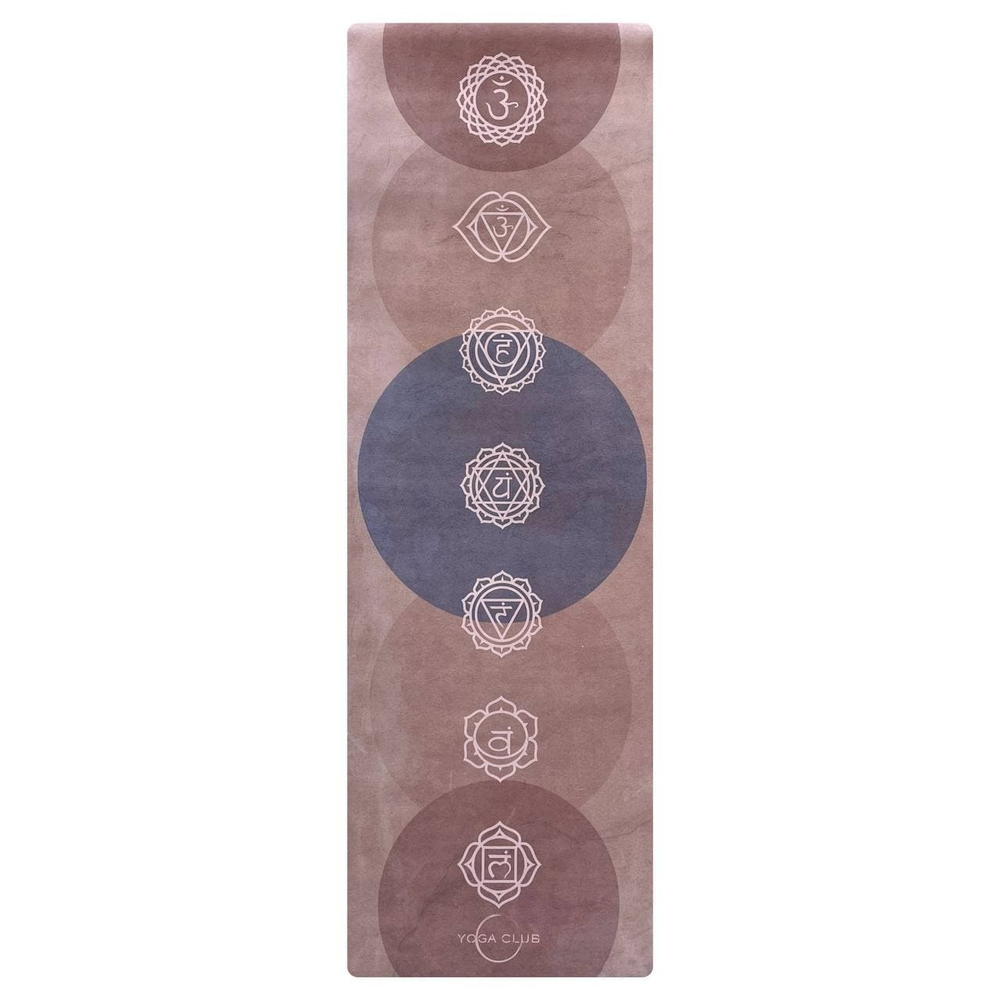 Коврик для йоги Chakras YC 183*61*0,3 см из микрофибры и каучука