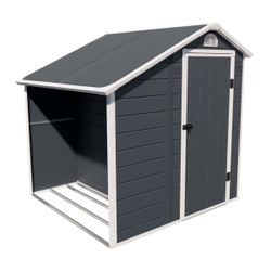 Пластиковый сарай с дровницей Wotex Storage-02-3