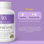 Natural Factors, WomenSense®, AdrenaSense®, добавка для надпочечников, 120 вегетарианских капсул
