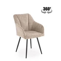 Стул HALMAR K576 бежевый/черный