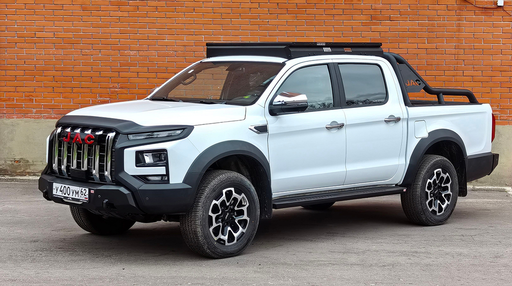 Багажник экспедиционный (платформа) алюминиевый 1200x1420 мм JAC T9, SOLLERS ST9 (с крепежом) РИФ