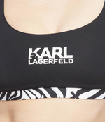 Топ бикини Zebra Karl Lagerfeld - черный(KL22WBT24)