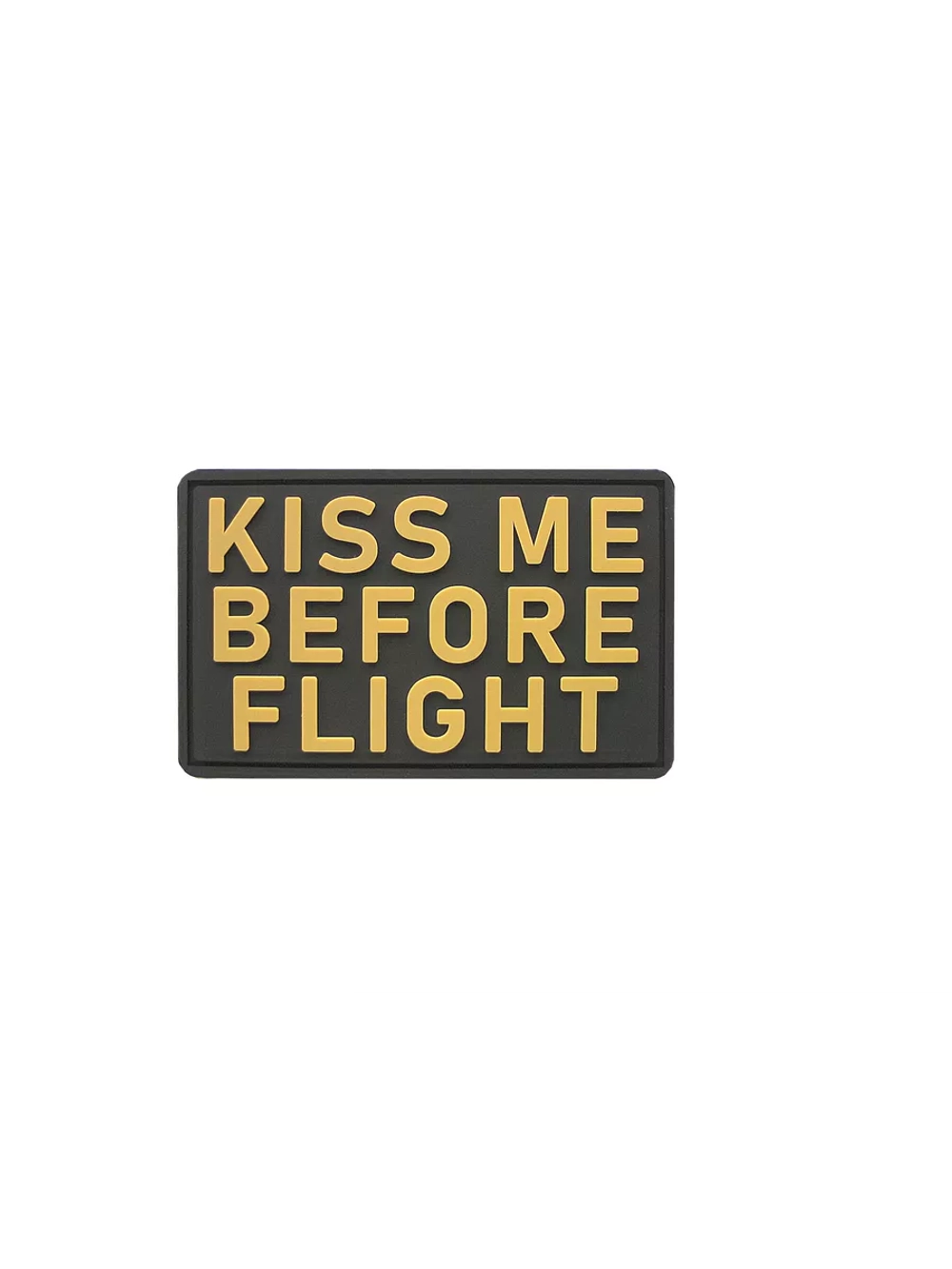 Шеврон на липучке Kiss me before flight
