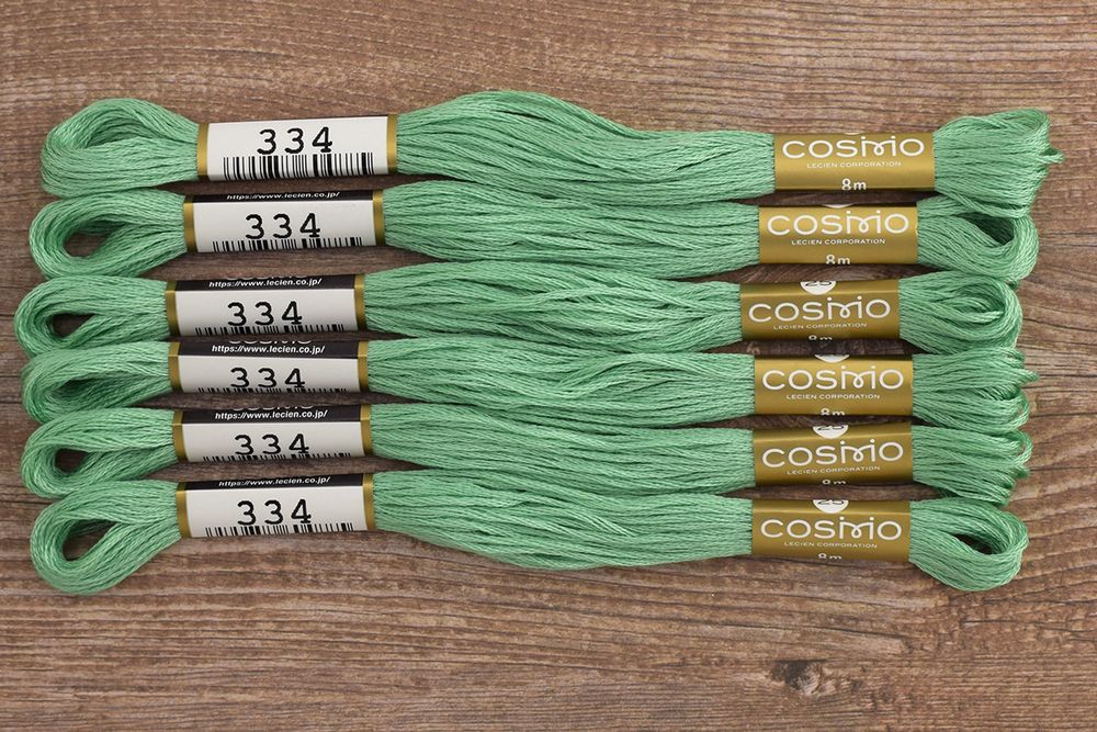 Мулине Lecien Cosmo, цв. 0334 / 6 мот. по 8 метров, в 6 сложений