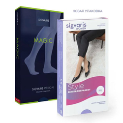 Компрессионные колготки Sigvaris Style Semitransparent (Magic), класс компрессии 2, серия MG2, закрытый мысок