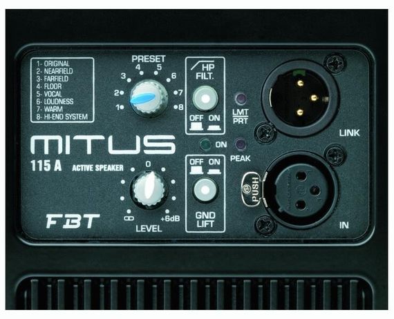 FBT MITUS 115A - активная АС, 600Вт, динамик 15 дюймов