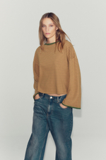 ФУТБОЛКА В ПОЛОСКУ С ЭФФЕКТОМ ПОТЕРТОСТИ — ZARA