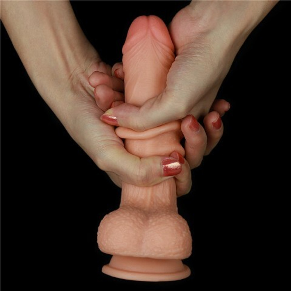 Фаллоимитатор Lovetoy (17,5×3,5 см) с двойной плотностью